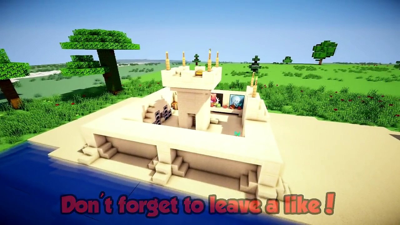 Minecraft Sandcastle Build Tutorial (Fast and Easy!) Xbox/PE/PC/PS3