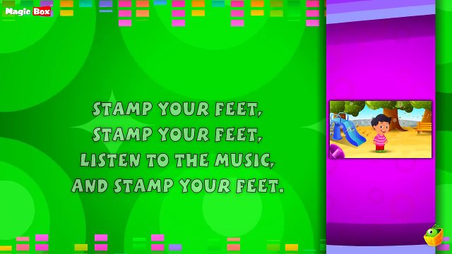 Clap Your Hands - Karaoke Version With Lyrics - Cartoon/Animated English Nursery Rhymes For Kids