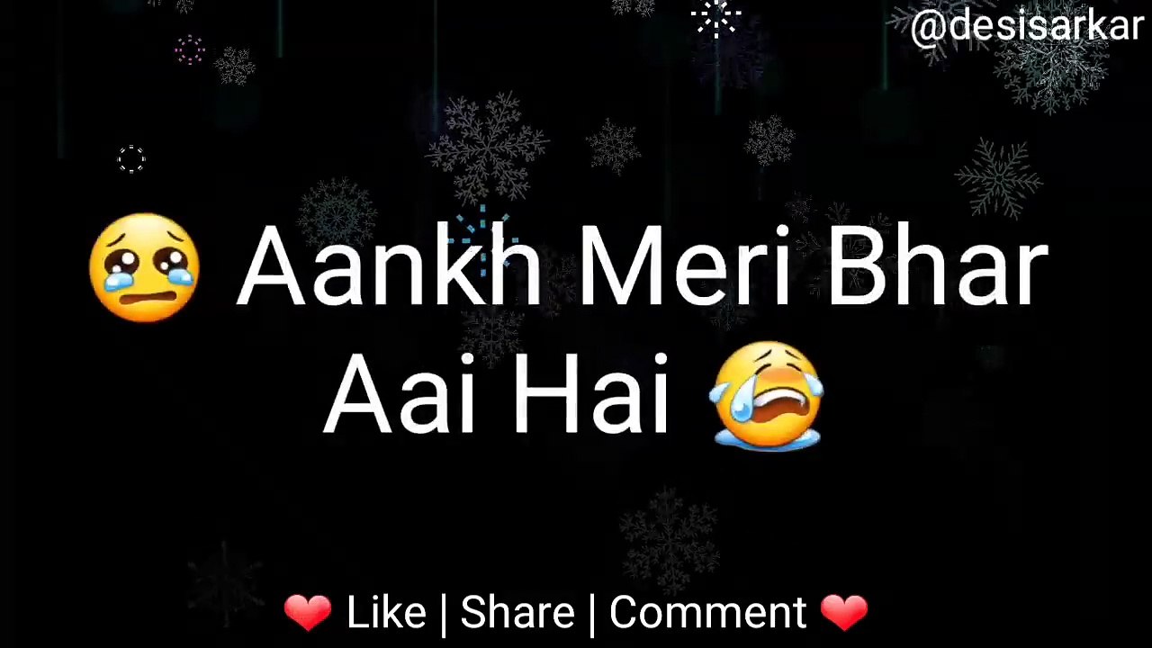 Woh Ladki Bahut Yaad Aati Hai - Sad Whatsapp status video - Kumar Sanu - Qayamat - Siddharth Slathia 2018