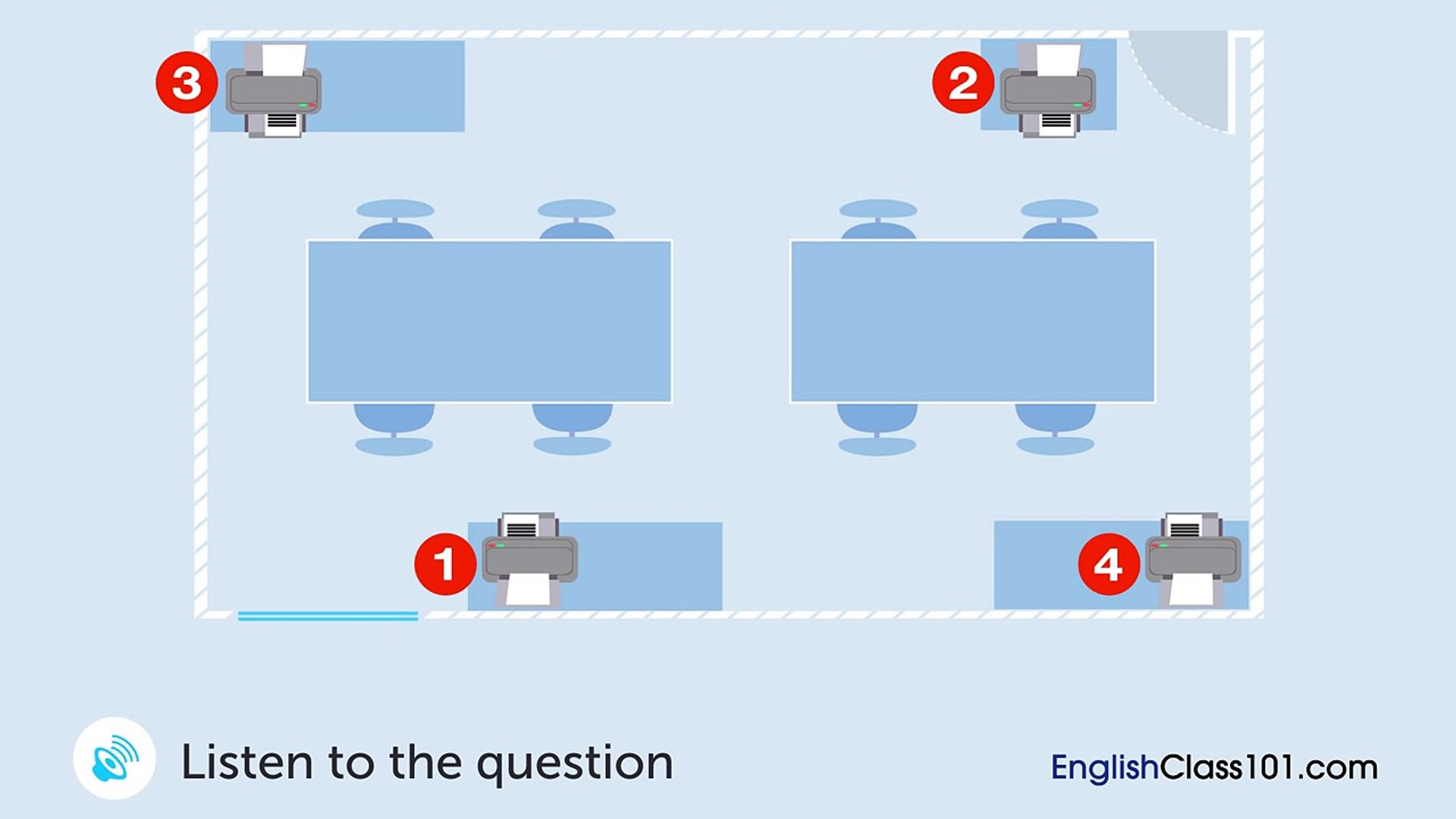 English Listening Comprehension - Rearranging the Office in the USA