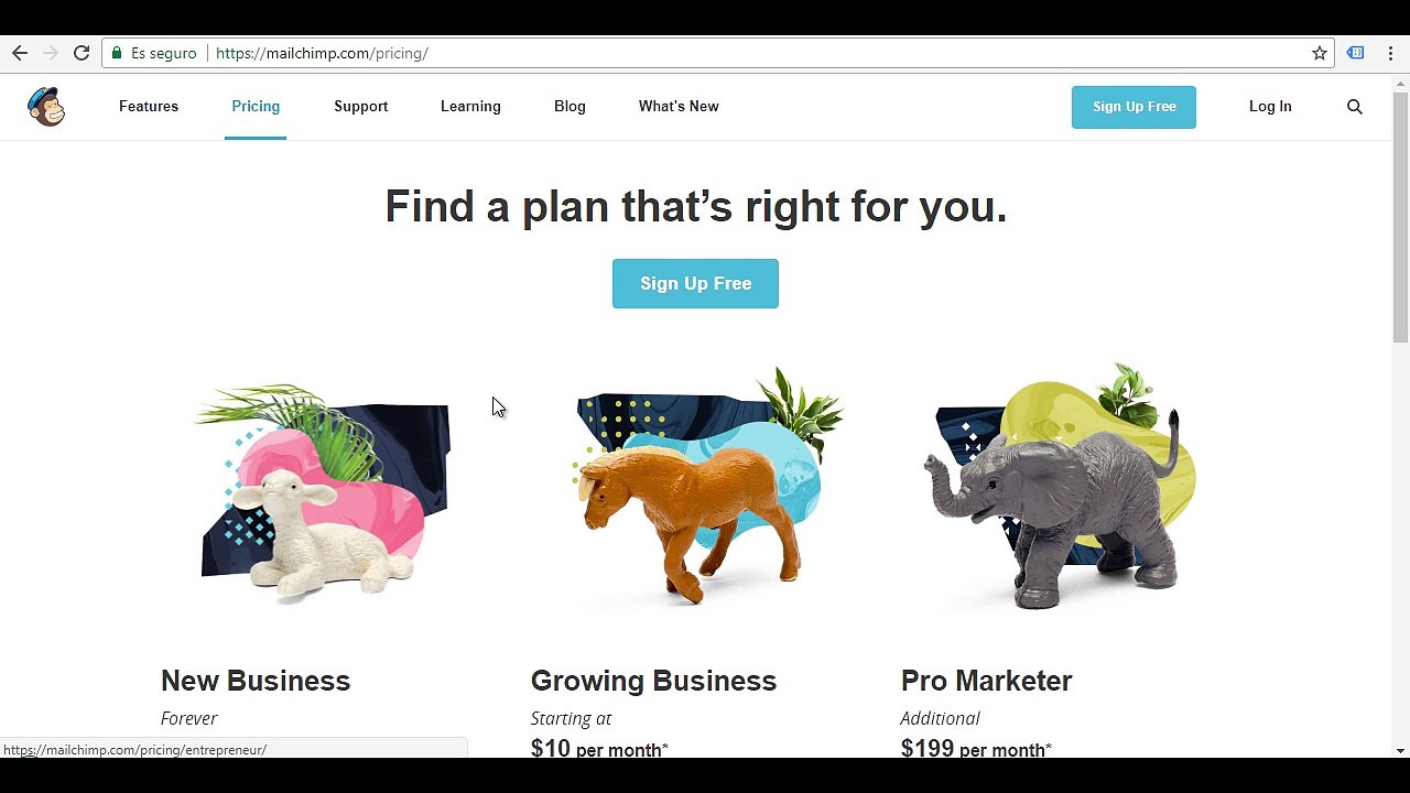 MailChimp - Clase 2 - Los planes