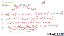 Maths Algebraic Expressions part 20 (Questions 2: Identities) CBSE Class 8 Mathematics VIII