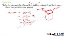 Maths Mensuration part 5 (Questions 1 :Perimeter) CBSE Class 6 Mathematics VI