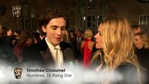 Timothée Chalamet Red Carpet Interview _ EE BAFTA Film Awards 2018