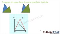 Maths Area of parallelogram & Triangles part 6 (Traingles on same base) CBSE class 9 Mathematics IX