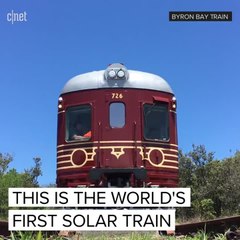 The world's first solar-powered train!