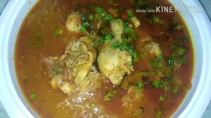 HOW TO MAKE DHABHA STYLE CHICKEN CURRY/highway/chicken/masala/spicy/by sab kuch yahan