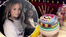 Hey big spender! Jennifer Lopez tips $5.5K on $7.5K bill for her twins Max and Emme to live it up at Sugar Factory in Las Vegas for 10th birthday.