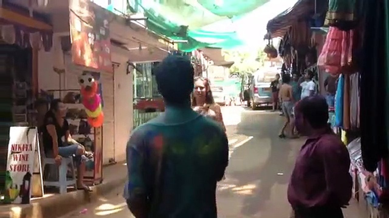 Foreigners Enjoying Holi