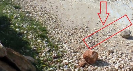 Afrin'de Çekilen Teröristlerin Yola Döşedikleri Bomba Düzeneği Son Anda Fark Edildi