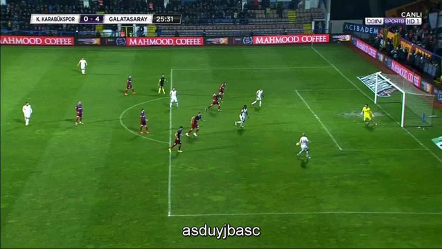 Bafetimbi Gomis Goal - Kardemir Karabuk 0 - 4 Galatasaray 03-03-2018