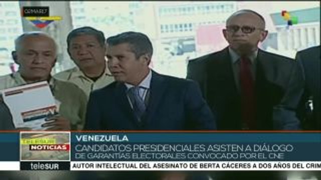 Venezuela: candidatos asisten a diálogo de garantías electorales