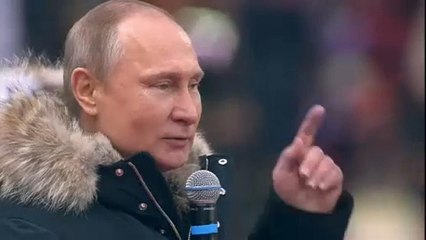 Százezren voltak Putyin nagygyűlésén