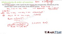 Chemistry Chemical Kinetics part 12 (Molecularity & order of reaction) CBSE class 12 XII