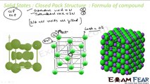 Chemistry Solid States part 15 (Formula of compounds using structure) CBSE class 12 XII