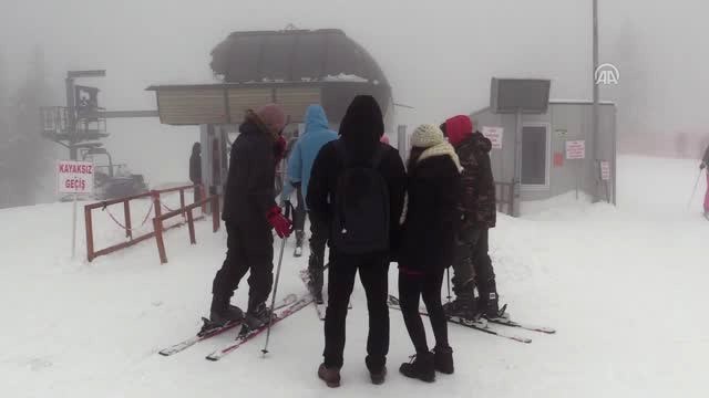 Ilgaz Dağı Kayak Merkezi'nde Yoğunluk