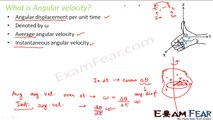 Physics Rotational Motion part 9 (Angular velocity) CBSE class 11