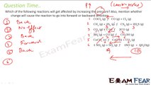 Chemistry Equilibrium part 23 (Examples: Effect of equilibrium) CBSE class 11 XI