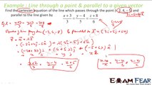 Maths 3 Dimensional Geometry part 7 (Example: Equation of Line) CBSE class 12 Mathematics XII