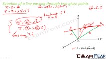 Maths 3 Dimensional Geometry part 8 (Equation of line through 2 point) CBSE class 12 Mathematics XII