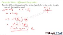 Maths Differential Equation part 7 (Example : Create differential equation) CBSE Mathematics XII 12