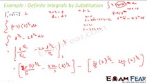 Maths Integrals part 41 (Example:Definite integral by substitution) CBSE class 12 Mathematics XII