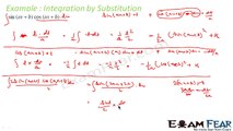 Maths Integrals part 10 (Example: Integration by substitution) CBSE class 12 Mathematics XII
