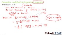 Maths Integrals part 7 (Indefinite integrals by inspection) CBSE class 12 Mathematics XII