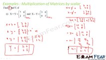 Maths Matrices part 13 (Example Scalar matrices) CBSE Mathematics XII