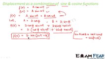 Physics Oscillations part 4 (Displacement as function of Sin & cos) CBSE class 11