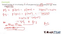Maths Relations & Functions part 27 (Example Composition of Functions) CBSE class 12 Mathematics XII