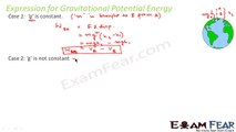 Physics Gravitation Part 8 (Gravitational POtential energy) CBSE class 11 XI