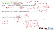 Maths Sequence Series part 5 (Sum of terms of AP Arithematic Progression) CBSE class 11 Mathematics