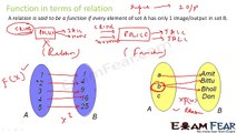 Maths Relation and Functions Part 5 (Function in terms of relation) Mathematics CBSE Class X1