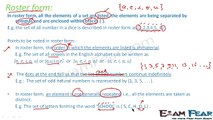 Maths Sets Part 2 (Roster form and set builder form)  Mathematics CBSE Class X1