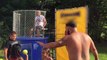 Coach Gets Dunked in a Tank | Free For All Dunk A Kid in the Tank Challenge