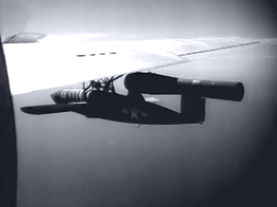 Republic-Ford JB-2 with Ford PJ-31-1 pulsejet engine sled launches and Air drops, Eglin and Muroc Field, USA (1945)