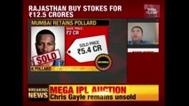 IPL Auctions : Ben Stokes Sold To Rajasthan For Rs 12.5 Crores, Biggest Buy Of IPL