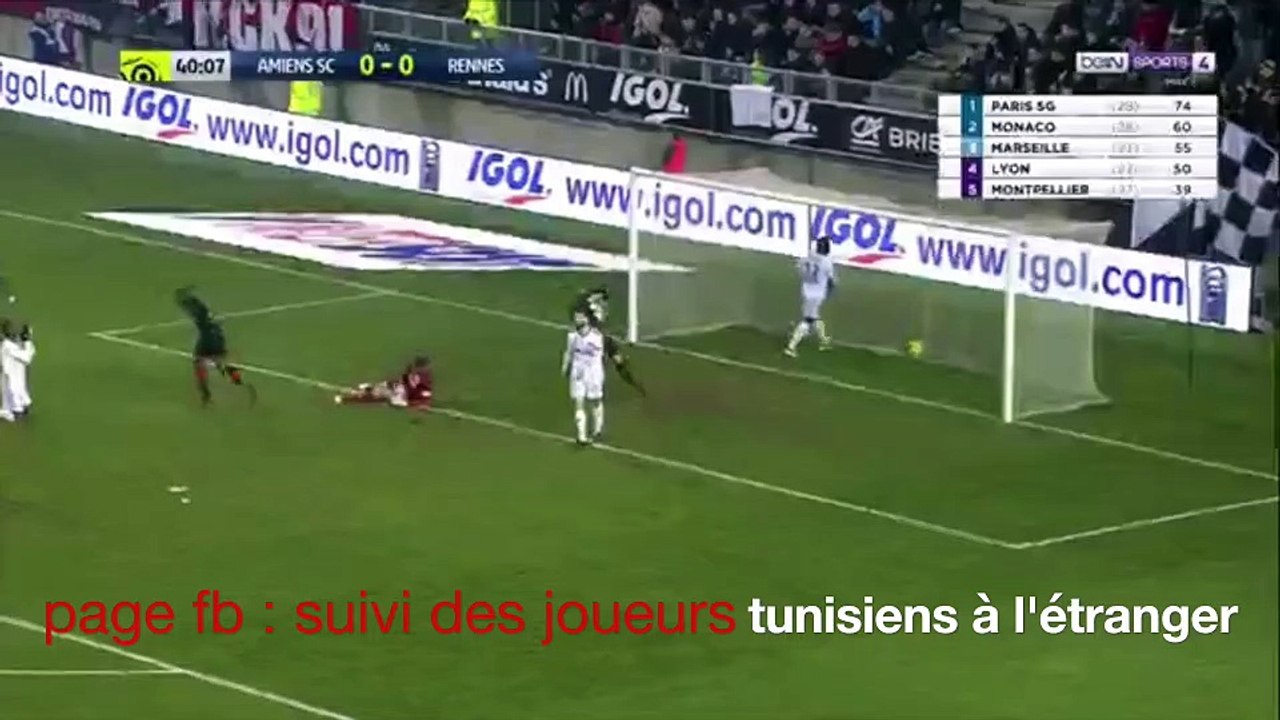 le but de wahbi khazri vs amiens