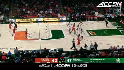 Virginia Tech vs. Miami Basketball Highlights (2017-18)