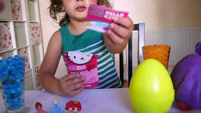 Giant Play Doh Surprise Eggs and Orbeez Crush Challenge with Disney Frozen MLP Shopkins Kinder Clay
