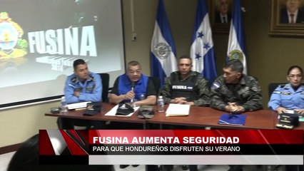Fusina aumenta seguridad para que hondureños disfruten su verano