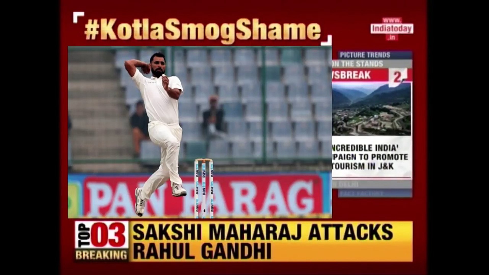 Mohammad Shami Vomits Due To Smog During Delhi Test