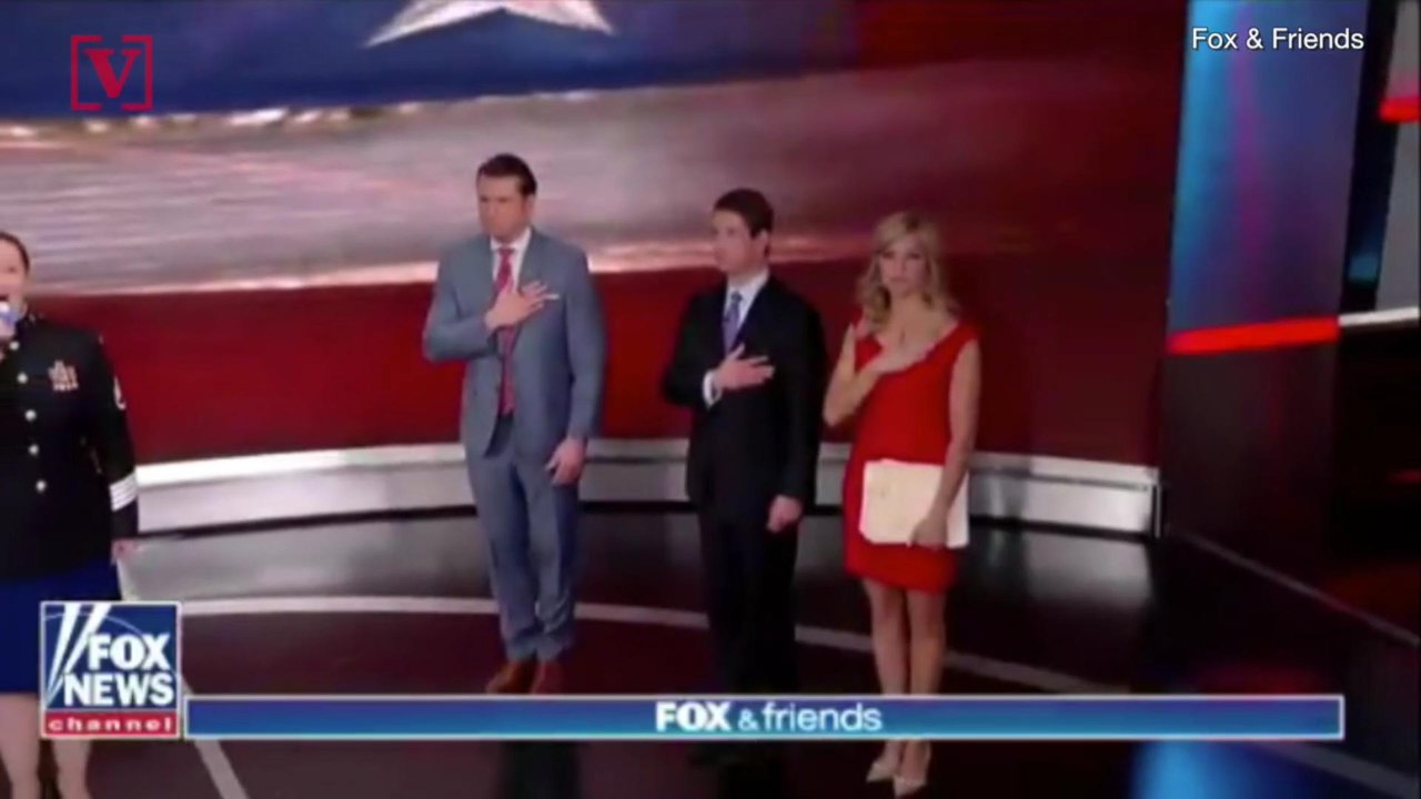 Hosts of 'Fox & Friends' Stand for National Ant...