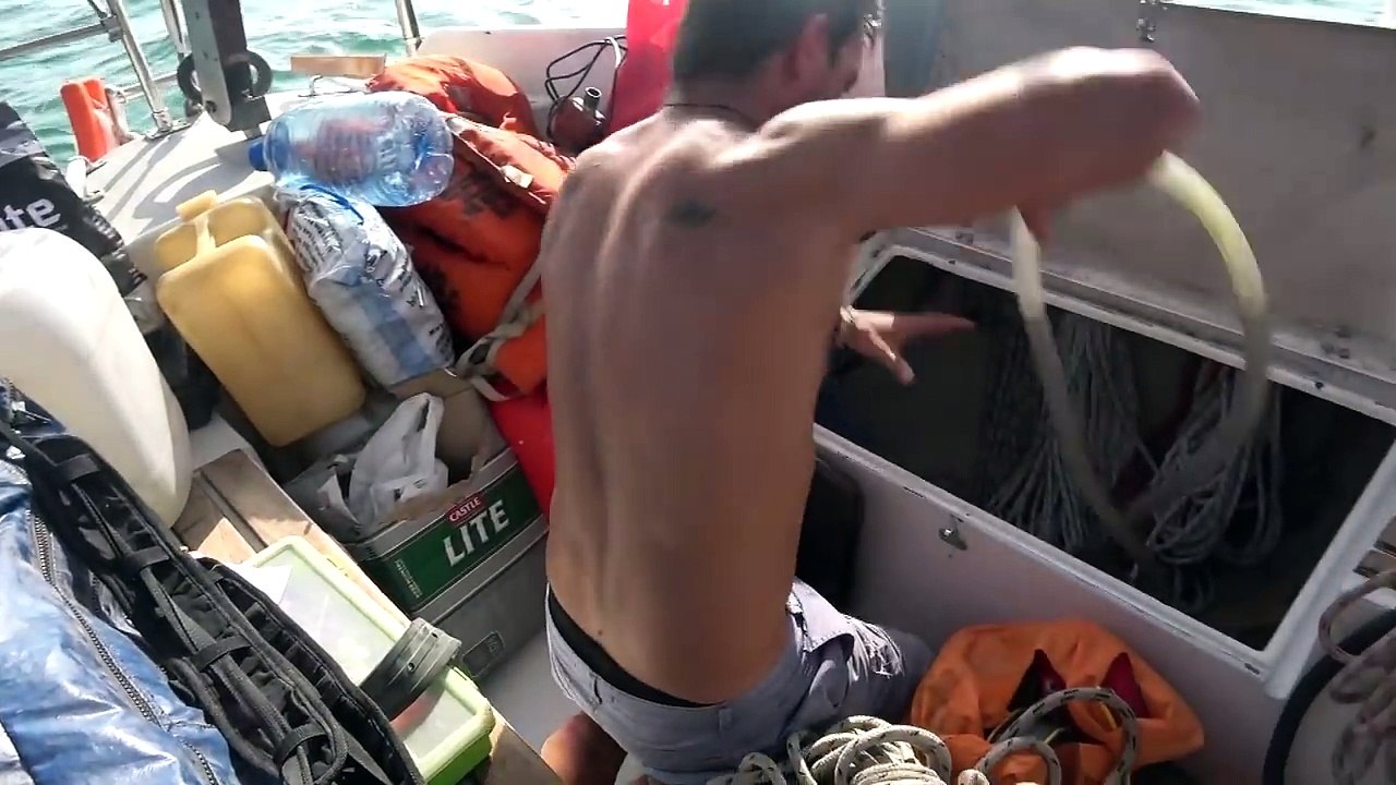 Boat DIY while sailing in BIG seas  (Seasick and Sailing in Africa)