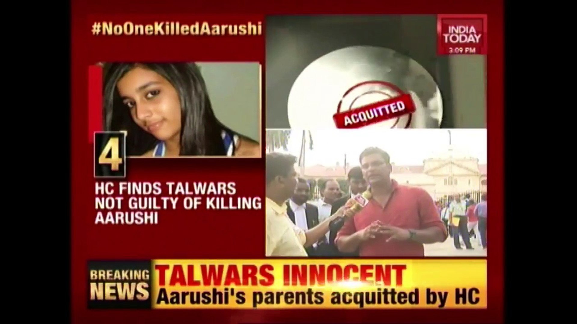 Breaking : Allahabad High Court Acquits Talwar Couple On Benefit Of Doubt