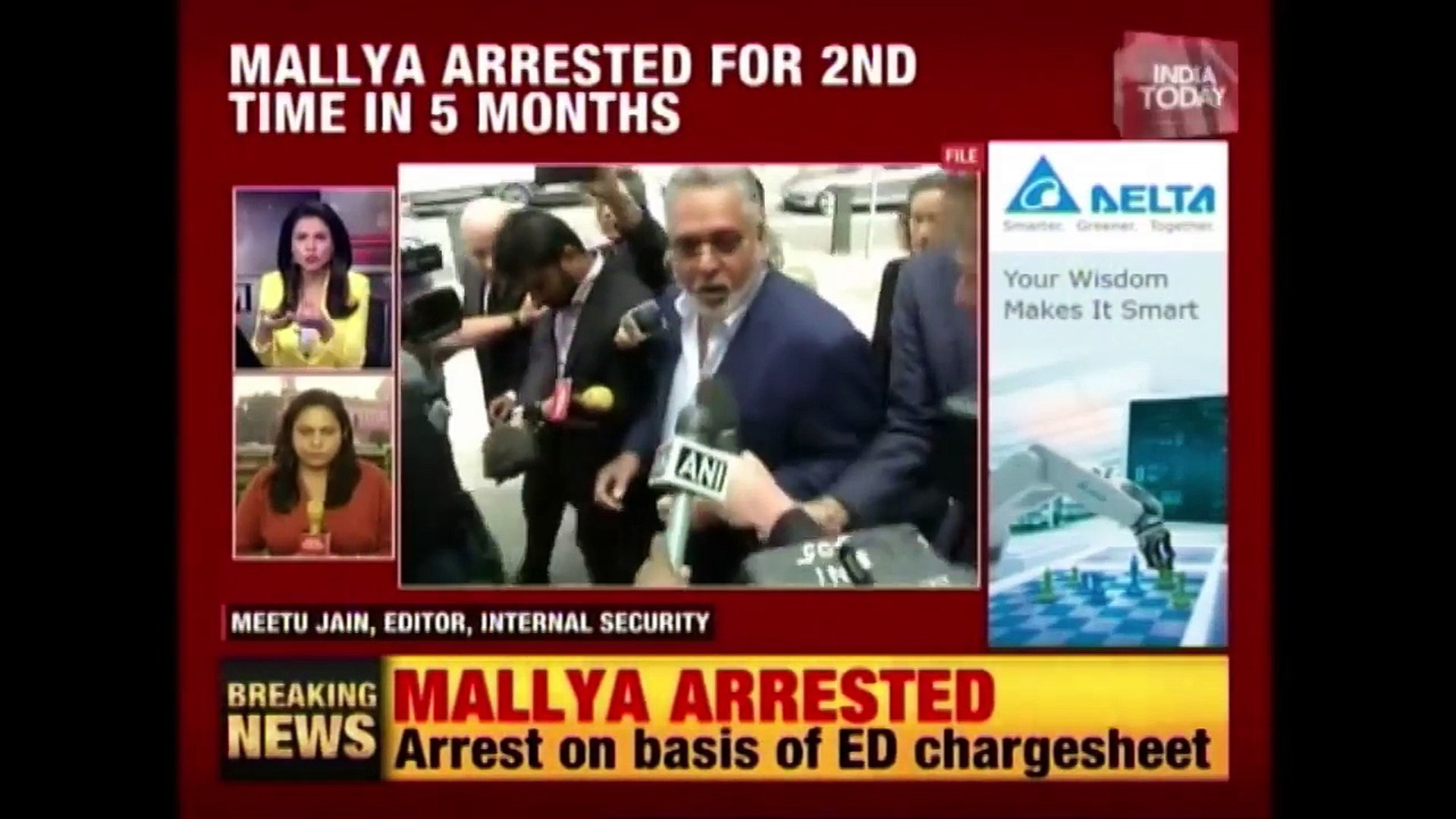 Mallya Arrested For 2nd time in 5 Months