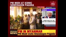 Modi In Myanmar:  PM Modi Visits 2500 Years Old Shwedagon Pagoda