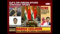 BJP Leader, Ram Madhav Exclusive Interview On Doklam Disengagement