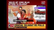 Congress MLAs Return To Gujarat Ahead Of Rajya Sabha Elections